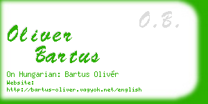 oliver bartus business card